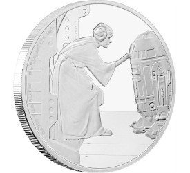 Star Wars Classic 1 Oz Silver Coin Princess Leia